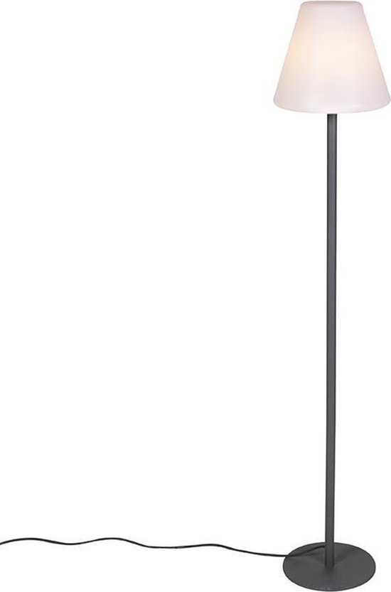 QAZQA Virginia fl - Moderne Vloerlamp | Staande Lamp - 1 lichts - H 1520 mm  -... | bol.com