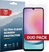 Rosso Screen Protector Ultra Clear Duo Pack Geschikt voor Samsung Galaxy A24 | TPU Folie | Case Friendly | 2 Stuks