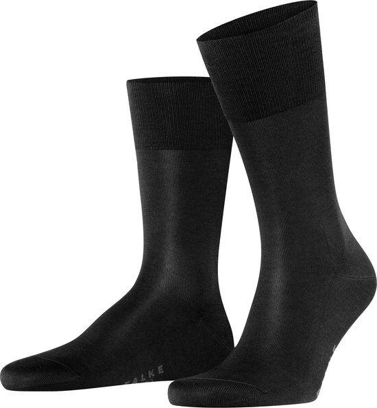 FALKE Tiago business & casual organisch katoen sokken heren zwart - Maat 43-44