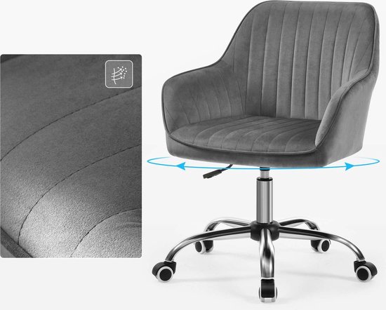 Yaheetech Gamingstoel, bureaustoel, kunstleer, draaistoel, racingstoel, computerstoel, hoge rug, ergonomisch design met hoofdsteun en lendenkussen, blauw