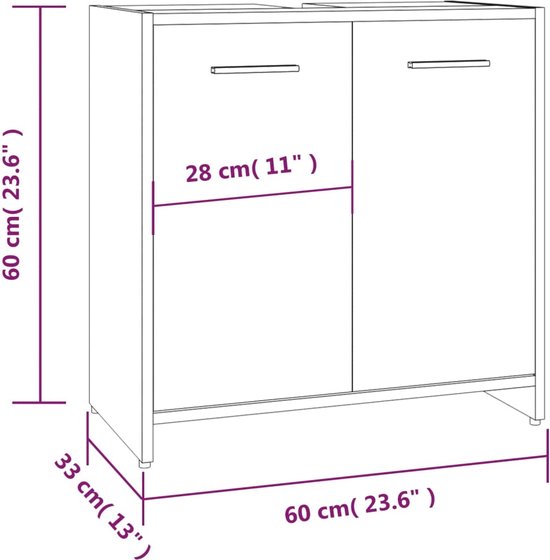 5five - Rek met 2 vakken Mix n modul met natuurlijk houteffect