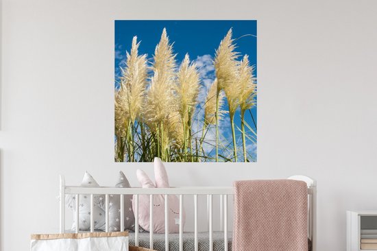 Stickers Stickers muraux - Herbe de la pampa - Plante - Nature - 50x50 cm - Feuille adhésive