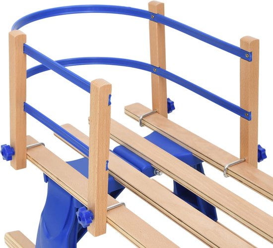 Talen Tools - Rugsteun voor slee - Hout/kunststof - Blauw