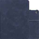 Hoesje Geschikt voor iPad 10.2 2020 Hoesje Hardcover Hoes Book Case Met Uitsparing Geschikt voor Apple Pencil - Donkerblauw