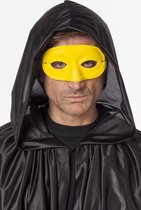 Oogmasker domino geel