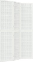 vidaXL - Kamerscherm - inklapbaar - 3 - panelen - Japanse - stijl - 120x170 - cm - wit