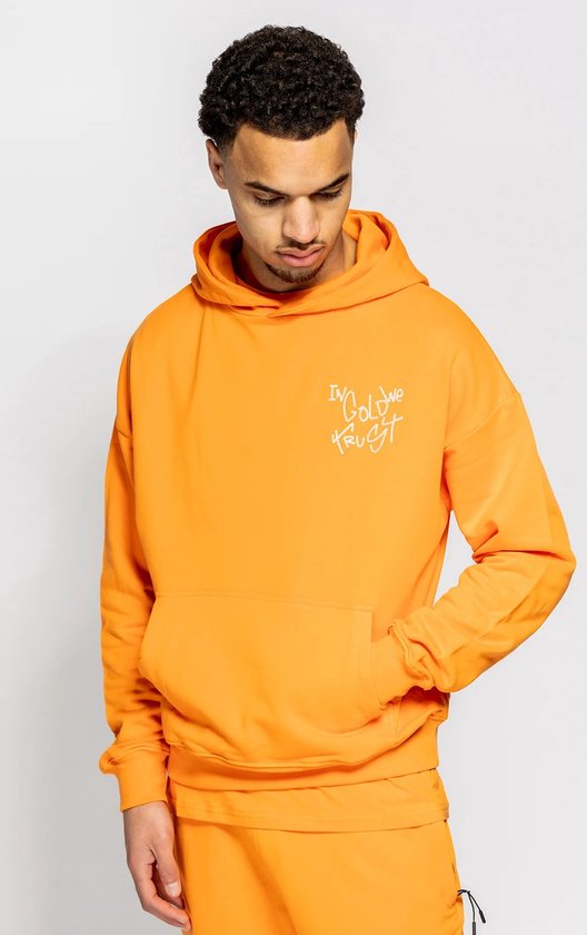 In gold we trust hoodie oranje sale