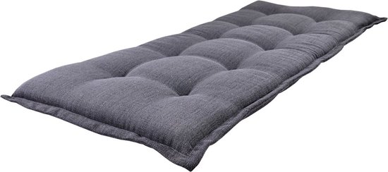 Lesliliving Outdoor Tuinbankkussen - 120 x 47 x 6 cm - Antraciet