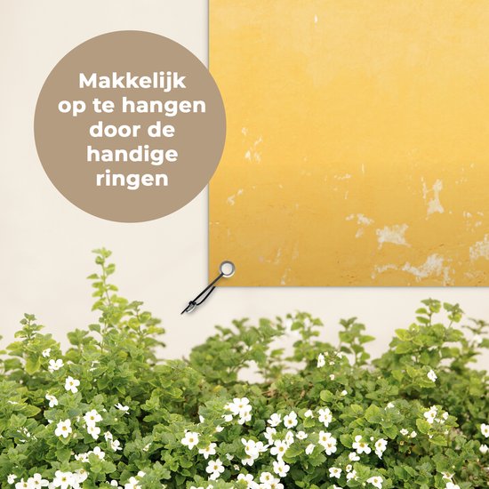 Décoration murale extérieure Drapeaux - Fête - Jaune - Coloré - 120x160 cm - Toile de jardin - Affiche extérieure