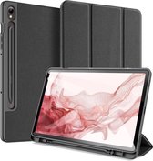 Dux Ducis Tablet Hoes Geschikt voor Samsung Galaxy Tab S9 - Dux Ducis Domo Bookcase - Zwart