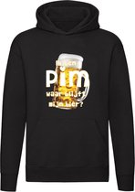 Ik ben Pim, waar blijft mijn bier Hoodie - cafe - kroeg - feest - festival - zuipen - drank - alcohol - naam - trui - sweater - capuchon
