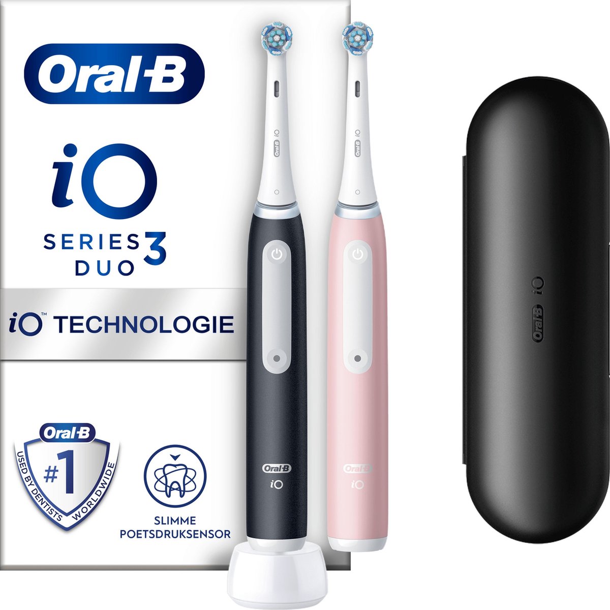 huurder verontschuldiging volwassen Oral-B iO 3 - Zwart En Roze - Elektrische Tandenborstel | bol.com