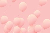 Fotobehang Roze Ballonnen - Vliesbehang - 400 x 280 cm