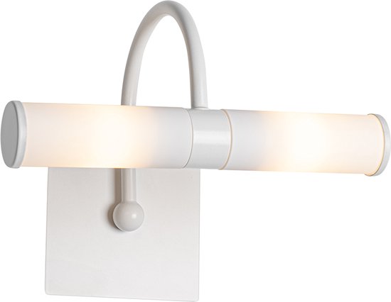 QAZQA bath - Moderne Wandlamp voor binnen voor badkamer - 2 lichts - D 11.5 cm - Wit -