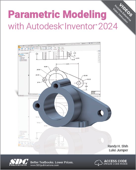 Parametric Modeling with Autodesk Inventor 2024 9781630575793 Randy