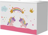 Speelgoeddoos Liselotte - Doos voor speelgoed - 40x60x30 cm - Eenhoornmotief - Voor jongens - Voor meisjes