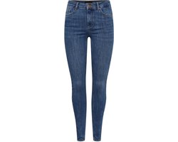 Pieces Jeans Pcdelly Skn Mw Mb184 Noos Bc 17127649 Medium Blue Denim Dames Maat - W25 X L30