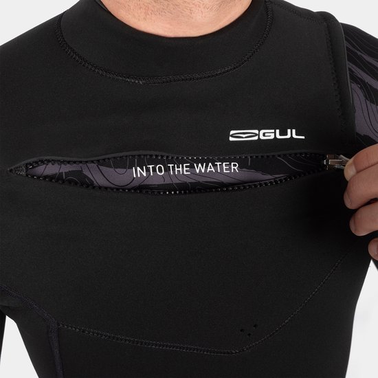 GUL Response Echo Muta Donna 3/2mm - Zip Schienale, Neoprene Elasticizzato, Marmo Blu, Taglie UK