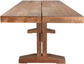 DTP Home Dining table Borgo rectangular,78x280x100 cm, 8 cm top with split, recycled teakwood
