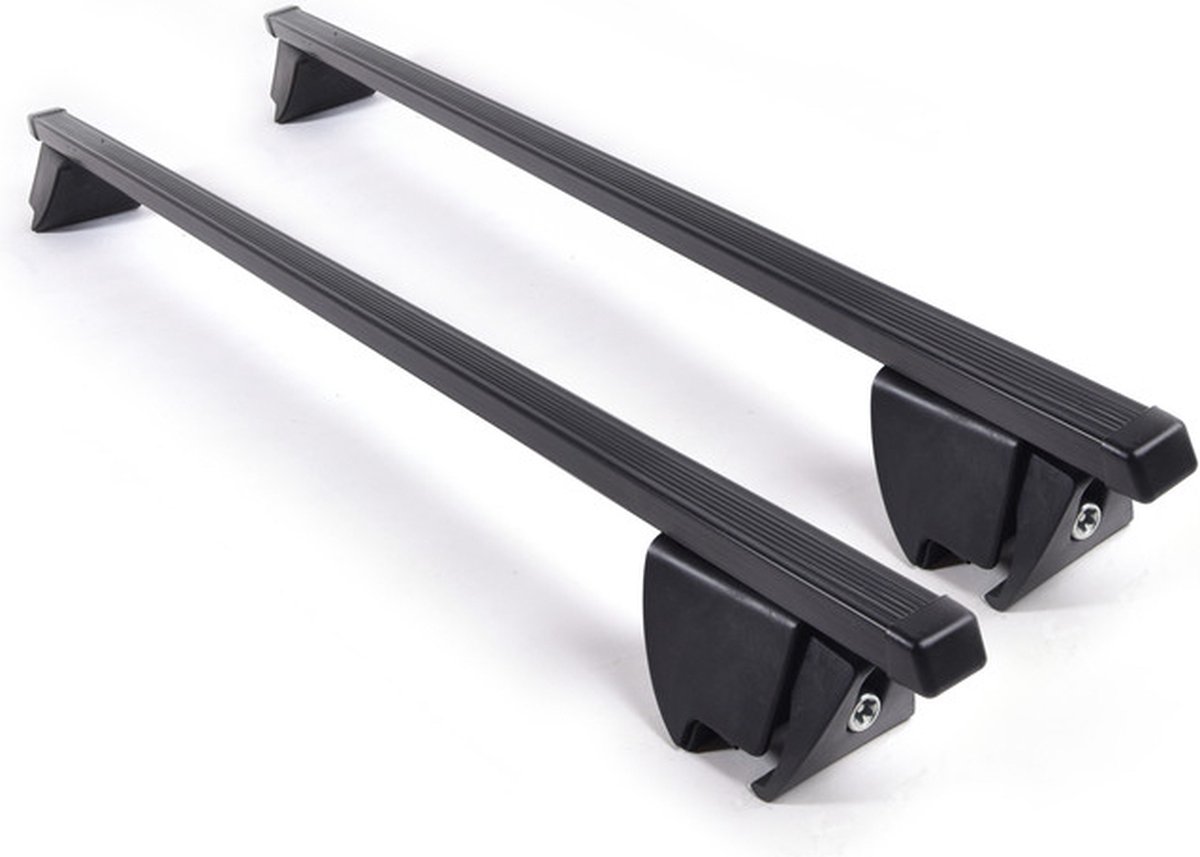 Dakdragers geschikt voor Kia Sorento 2015 t/m 2020 gesloten dakrailing - Staal smal - 75kg Laadvermogen - Merk Farad