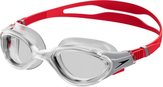 Tulpen Onenigheid schuifelen Speedo Biofuse 2.0 Clear/Rood Unisex Zwembril - Maat One Size | bol.com