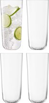 L.S.A. - Arc Longdrinkglas 550 ml Set van 4 Stuks - Glas - Transparant