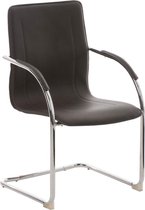 CLP Melina V2 Bezoekersstoel - Kunstleer bruin