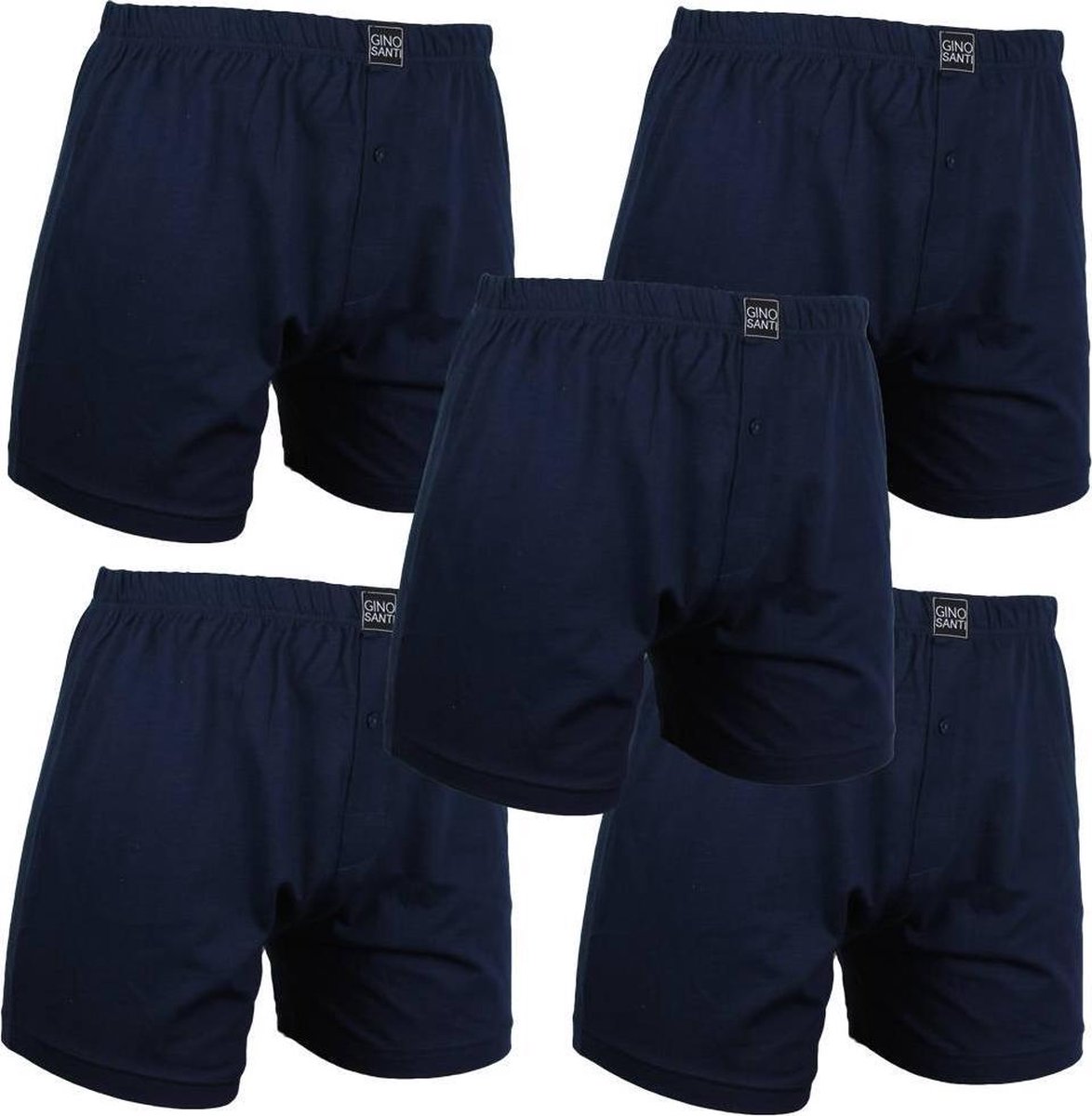 Gino Santi Klassieke boxer 5 pak Navy