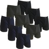 Suaque Klassieke boxer 9 pak Navy, Zwart, Antraciet