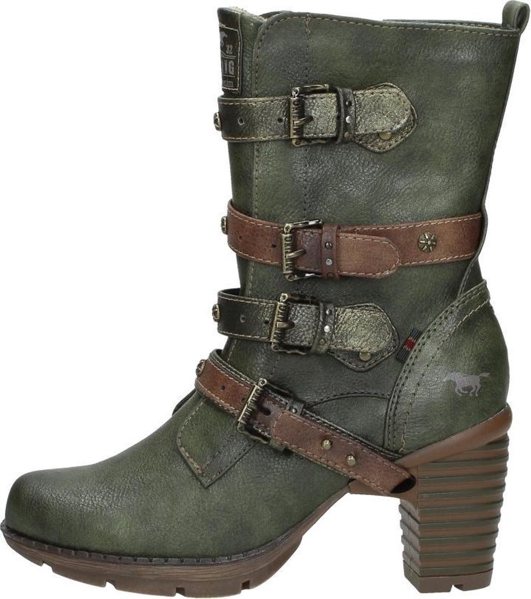 Mustang dames laars - Kaki - Maat 38 | bol.com