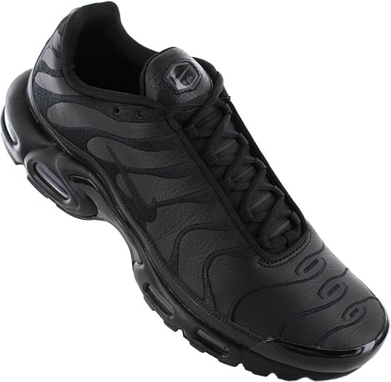 Nike Air Max Plus TN Leather - Triple Black - Heren Sneakers Sneakers  Schoenen Zwart... | bol