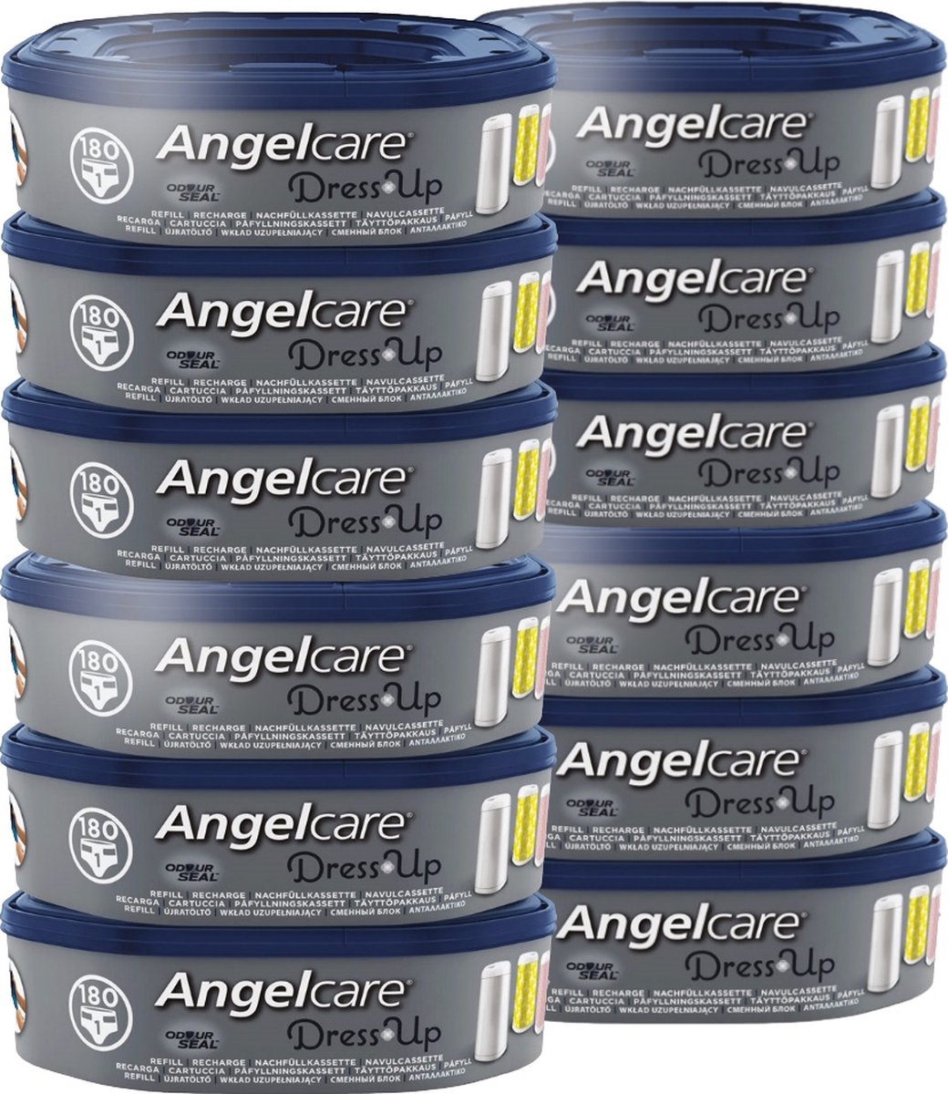 Angelcare pack de 3 recharges pour poubelle à couches bleu