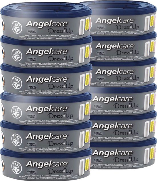 Angelcare® Poubelle à couches Dress Up XL, 7 recharges