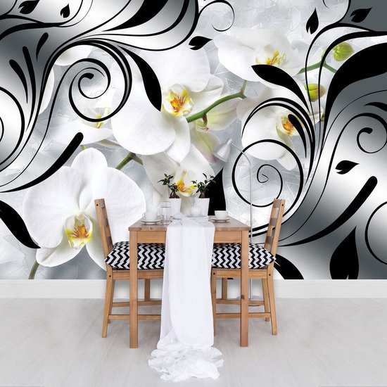 Photomural blanc, revêtement mural