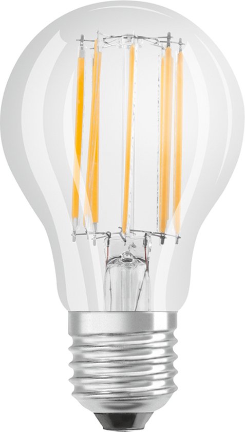 Osram Parathom Classic LED E27 Peer Filament Helder 11W 1521lm - 827 Zeer Warm Wit - Vervangt 100W