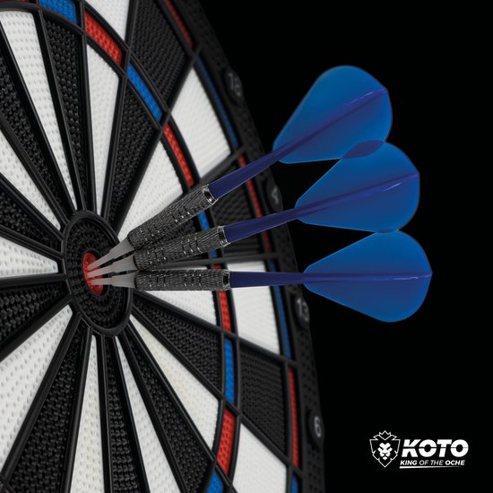 KOTO – Electronic Dart Board Soft 590 Wireless, 6 Soft Darts 24 Points, 32 Games, 590 Variants, Portable and Easy to Install