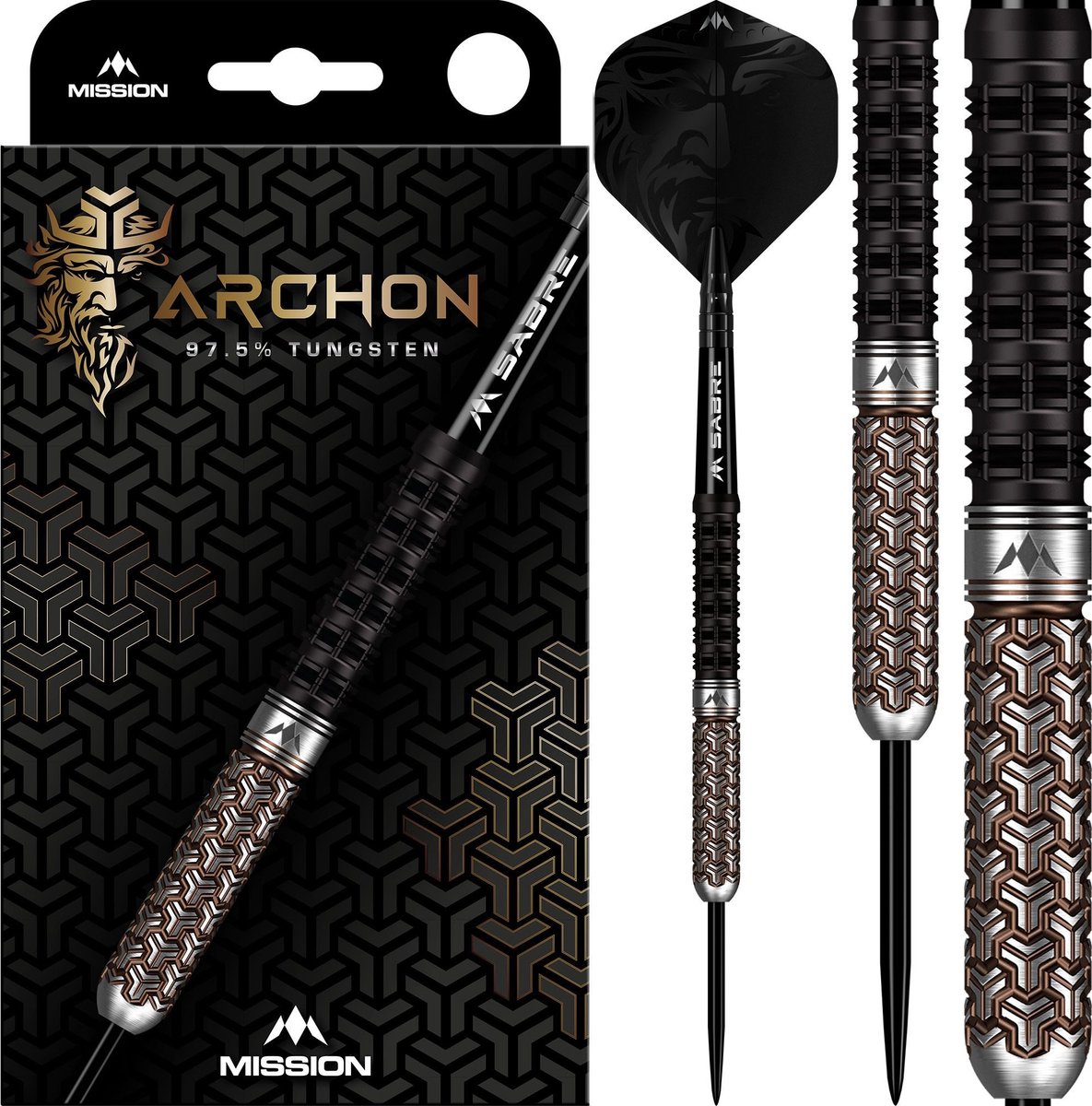 Mission Archon Black & Bronze 97,5% - Dartpijlen - 22 Gram
