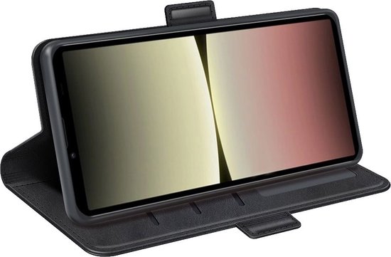 Sony Xperia 10 V Hoesje - MobyDefend Luxe Wallet Book Case (Sluiting Zijkant) - Zwart - GSM Hoesje - Telefoonhoesje Geschikt Voor Sony Xperia 10 V - MobyDefend