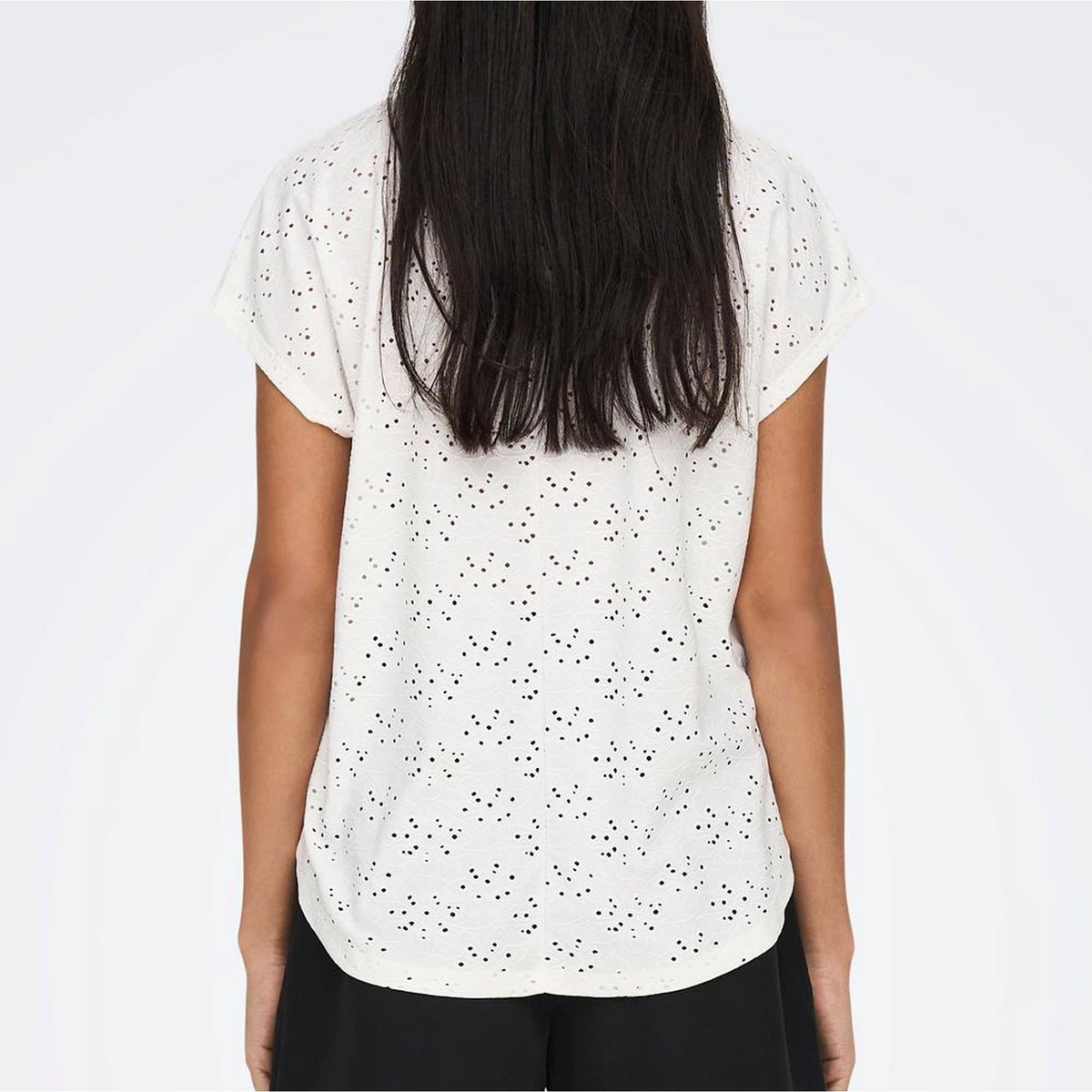 T-shirt Bianca Donna ONLY Top Maniche Corte Donna Maglietta