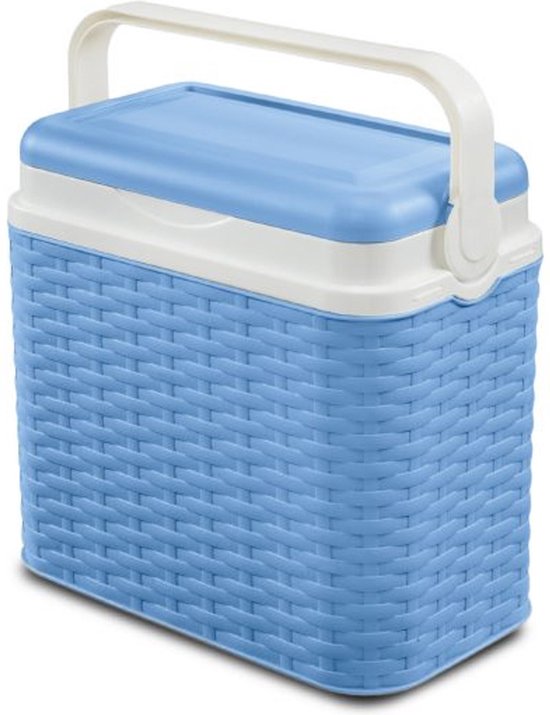 Koelbox 24ltr Rotan Blauw - Reis Koelbox - Camping Koelbox van KOEL — afbeelding 2