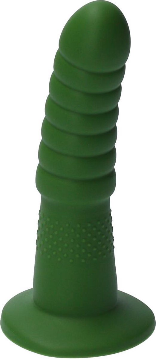Goedkoopste Ylva & Dite - Aria - Siliconen Anale / Vaginale dildo - Made in Holland - Donker Groen