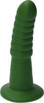 Ylva & Dite - Aria - Siliconen Anale / Vaginale dildo - Made in Holland - Donker Groen