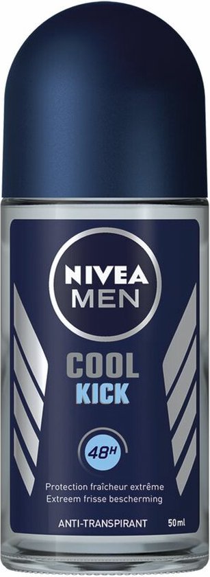 NIVEA MEN Cool Kick Deodorant Roller - Anti-Transpirant Deo - 6 x 50 ml - Voordeelverpakking - NIVEA