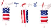 FOLAT BV - USA slinger met lantaarns - Decoratie > Slingers en hangdecoraties