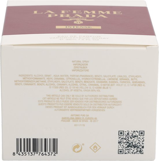 Prada - La Femme Intense - Eau De Parfum - 35ML