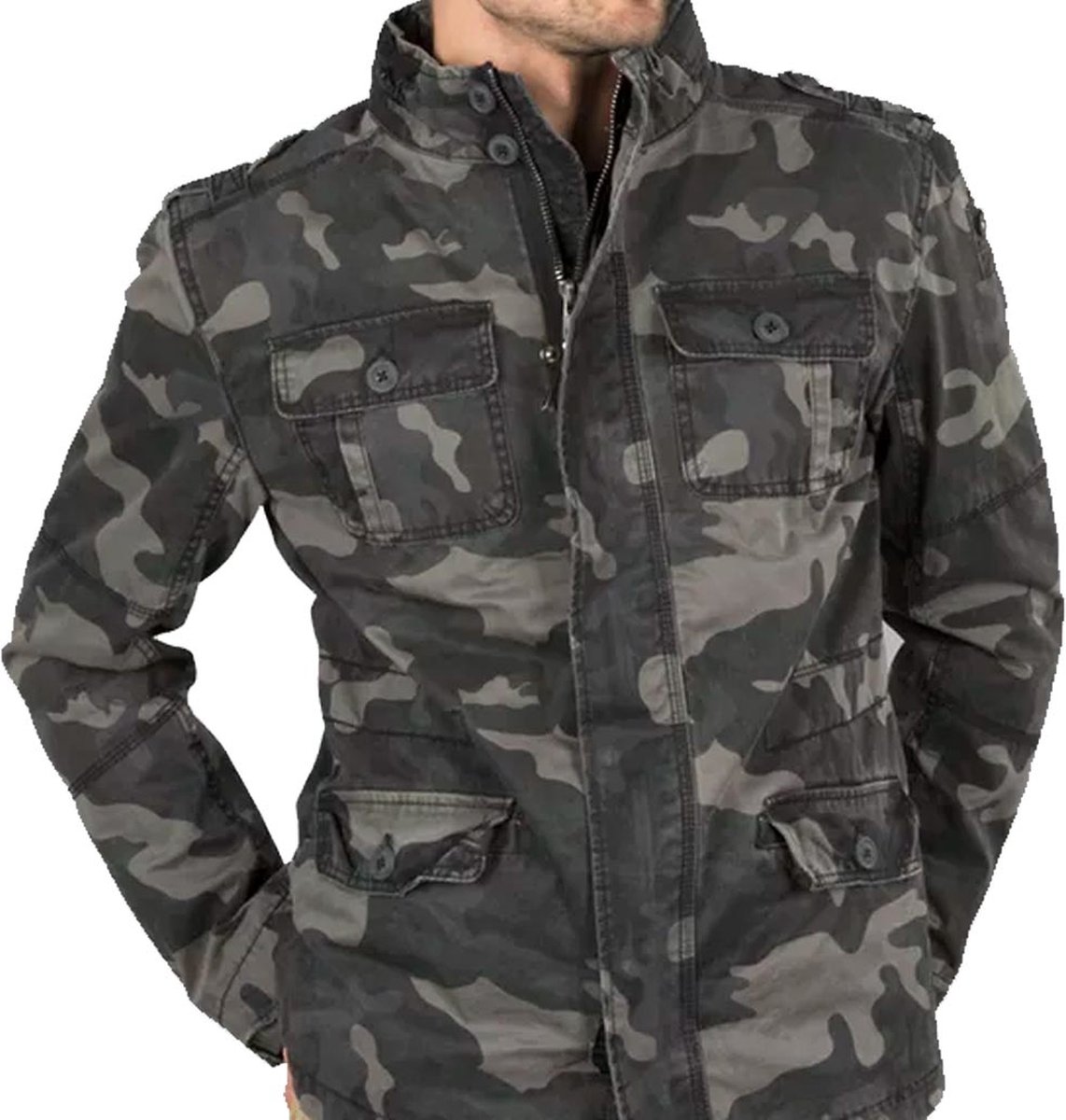 Brandit Britannia Camo Jas Heren Dark Camouflage