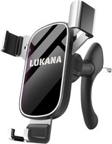 Lukana L-401 Premium - Supports de téléphone Voiture pour Grille d'Aération Standard et Ronde - Supports pour voiture Téléphone Voiture - Support Téléphone Portable Voiture - Mercedes - Audi - Mini Cooper - BMW