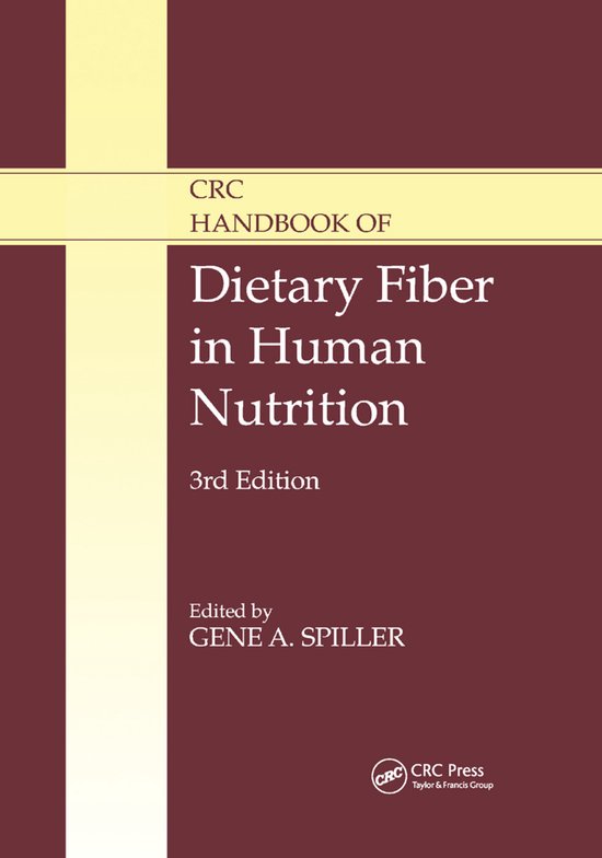 CRC Handbook of Dietary Fiber in Human Nutrition - cover