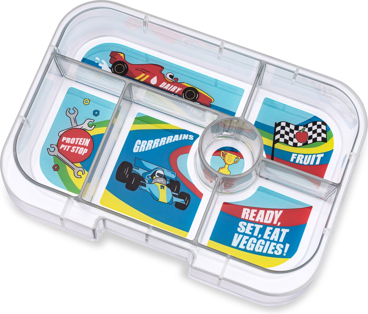Yumbox Original - extra tray - 6 vakken - Race Cars