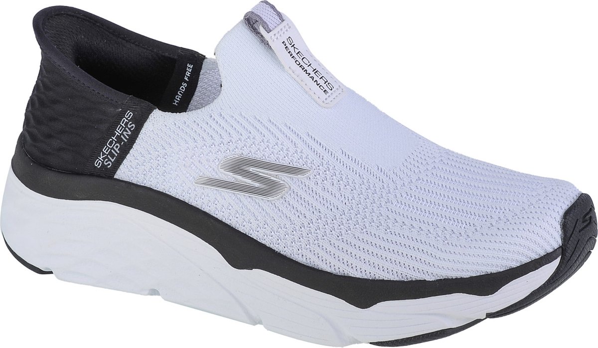 Skechers Max Cushioning Elite - Smooth Transition Slip-ins 128571-WBK, Vrouwen, Wit, Hardloopschoenen,Sportschoenen, maat: 39,5